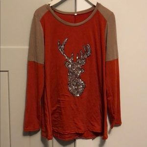 Deer/stag long sleeved Tshirt
